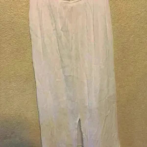 Lila Rose white maxi strapless dress sz XS beach resort vacation crochet bridal thumbnail 7