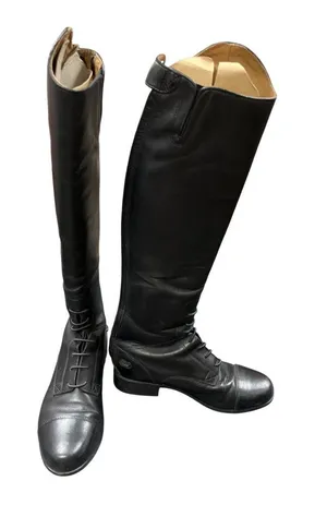 Ariat Heritage wms black leather Knee equestrian riding boots sz 5 SKU 10-797 thumbnail 1