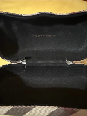 Burberry clamshell Plaid Eyeglass Hard Case in Beige, Pink and Black thumbnail 2