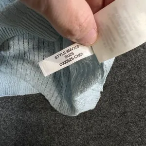 Madewell Womens Light Blue Linen Blend Ribbed Short Sleeve Polo Sweater Size M thumbnail 11
