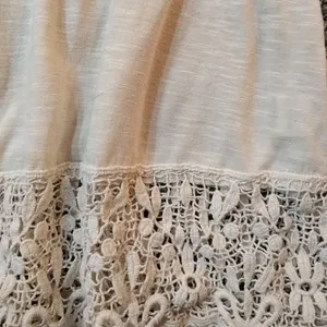 Cotton Candy Cream Lace Trim Tank Top thumbnail 2
