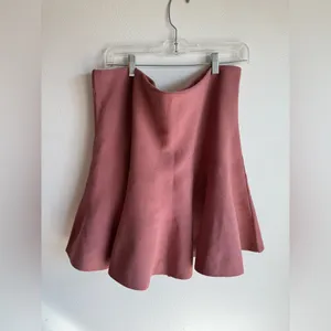 NWT Express Blush Pink High Waist Skater Skirt thumbnail 3