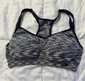 Racerback Sports Bra Gray Black Women's Small Padded Athletic Athlete thumbnail 1