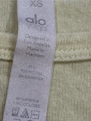 Alo Yoga Yellow Twist Front Long Sleeve Top Women’s XS thumbnail 5