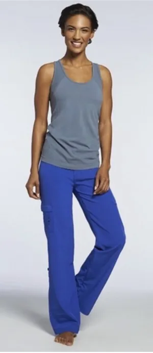Fabletics Serena Wide Leg Convertible Cargo Pants XL Electric Blue thumbnail 2
