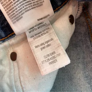 Agolde Parker Vintage Cut Off Jean Shorts Sz 27 Button Fly Medium Wash thumbnail 10