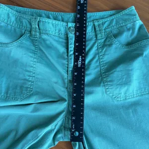 Vintage Rafaella Petites Pants 8P Green Wide Leg Crop Utility Y2K Gorpcore thumbnail 4