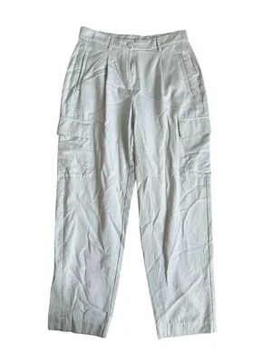 OLD NAVY Taylor Straight Beige High Rise Trousers Pants Size Small thumbnail 7