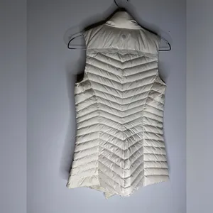 Athleta Puffer Jacket Beater Women’s XXS White‎ / Cream Sleeveless thumbnail 2