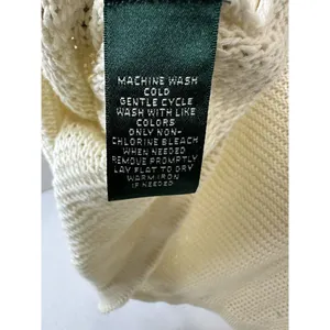 Lauren Ralph Lauren Crew Neck Pullover Knitted Sweater Woman's Size XL Cream.‎ thumbnail 8