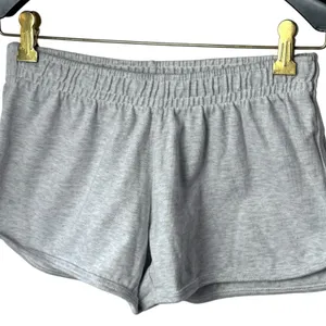 NEW Brandy Melville Light Heather Grey Sweat Shorts‎ Pajama Cozy Athletic XXS thumbnail 3