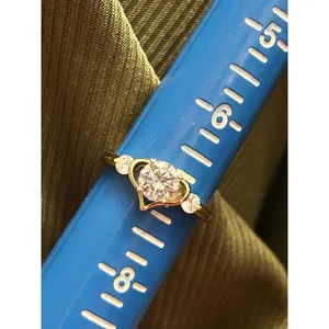 Fashion jewlery gold tone ring size 7 i2 thumbnail 2