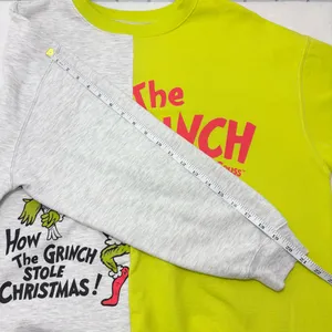 Dr. Seuss Grinch Christmas Sweatshirt Green and Gray‎ Size XXL thumbnail 7