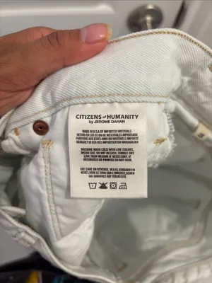Citizens of Humanity Premium Vintage White Denim Mini Skirt Size 25 thumbnail 4