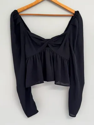 Abercrombie Top Black Long Sleeve S thumbnail 1