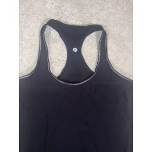 lululemon racer back tank black fitted workout 6 thumbnail 3