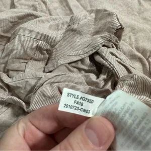 Madewell Button-Back Tie Short Sleeve Tee in Stripe‎ Size M thumbnail 9