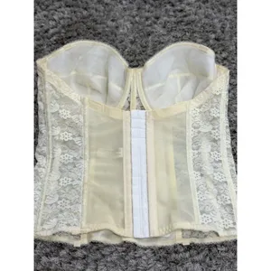 Dominique Women 8949 Lace Strapless Bridal Bustier Corset Bra Ivory Size 36DD thumbnail 5