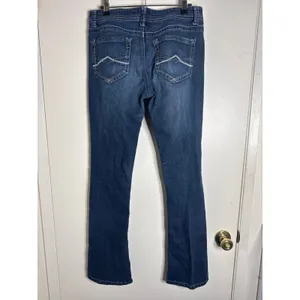 Vintage Y2K Mudd Jeans Size 9 Bootcut Low Rise Medium Dark Wash Denim Flared thumbnail 4