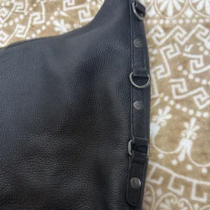 Luck Brand Black Leather Hobo Bag/ Tote thumbnail 3