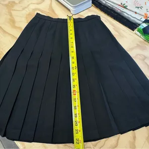 Vintage Pendleton 100% Virgin Wool Pleated Circle Mini Black Skirt Sz 4‎ thumbnail 9