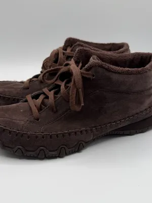 Skechers Bikers Totem Pole Fur Lined Chukka Boots Brown Women’s 7.5 thumbnail 3