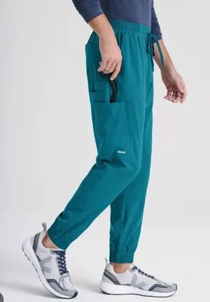 Teal Blue Jogger‎ Scrub Pants sz XS High Waisted Cargo Pocket Pull On Athleisure thumbnail 1