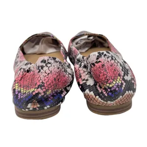 Kaari Blue Jessica Faux Snakeskin Printed Ballet Flat Size 9.5 thumbnail 4
