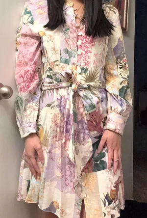 Floral Linen Dress thumbnail 2