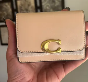 Authentic Coach 1941 calf leather Tan and Gold Card wallet thumbnail 1