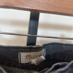 Madewell Perfect Vintage Jeans Charcoal Gray Black‎ Lunar Wash Denim Size 27 (4) thumbnail 4