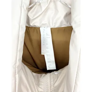Fabletics Oversized Reversible Puffer Vest Women's Size L Pink Tan Gorpcore‎ thumbnail 8