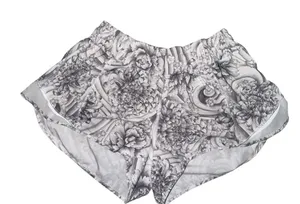 Lululemon Hotty Hot Shorts II 2.5" Mini Twine White Multi Size 10 Floral W7AIRR thumbnail 1