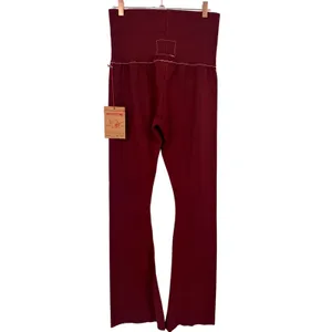 NWT True Religion Eva Pant Redwood Athletic Hook Up Flare Leggings Size Medium thumbnail 2