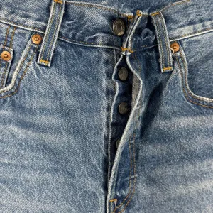 Levi’s 501 SZ W30 Jean Shorts Button-Fly Distressed Hi-Rise Cuffed Hems Pockets thumbnail 2