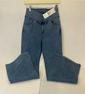 HeartSoul Wide-Leg Flare Jeans in Medium Blue thumbnail 1