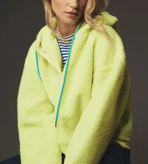 Anthropologie Porridge Quinn Sherpa Fleece Hoodie Size XS EUX thumbnail 1