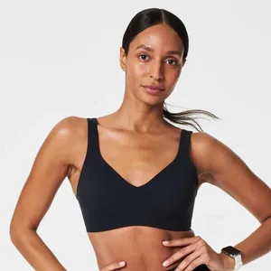 Spanx 50474R FlexFeel Low Impact Padded Wireless Sports Bra Black Small‎ Comfort thumbnail 1