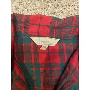Womans Leveret‎ Christmas Plaid 2 piece Pajama Set XXL Cotton thumbnail 4