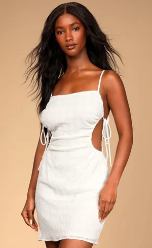 Lulus White Cut Out Dress thumbnail 1