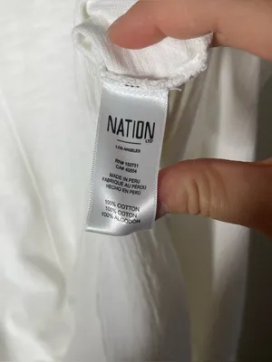 Nation LTD Phoebe Sleeveless A Line Mini Dress in Optic White thumbnail 8