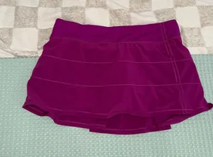 Lululemon Pace Rival Mid Rise Skirt Ripened Raspberry Pink Skort Size 12 Regular thumbnail 1