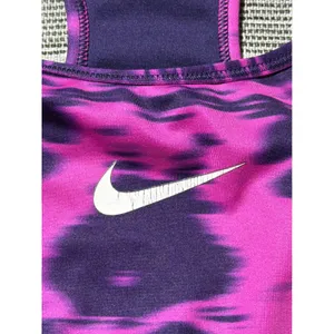 Nike Dri Fit Sports Bra Pink Purple Tie Dye Racerback Athletic Workout Women‎ S thumbnail 4