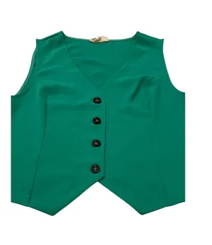 MELLODAY Women’s Small Green Vest thumbnail 1