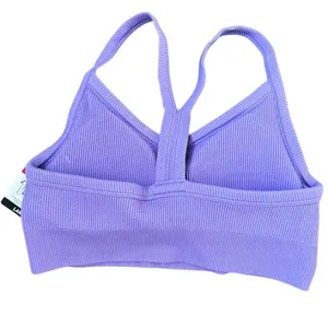Puma Truth or Dare Ribbed Seamless Sports Bra -‎ Size L - Purple - NWT thumbnail 7