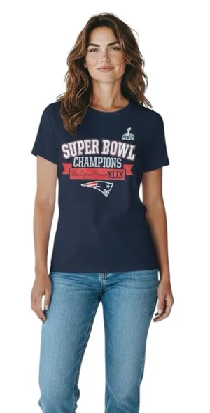 🔃New England Patriots Super Bowl XLIX Champions Tee Shirt thumbnail 1