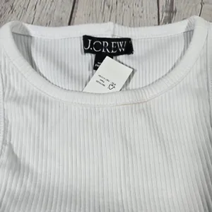 J. Crew New‎ favorite tank top in vintage rib White S NWT thumbnail 6
