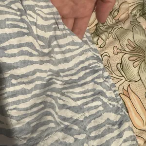 Entro boutique light blue & white tiger stripe shorts thumbnail 3