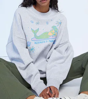 PacSun Mermaid's Paradise Oversized Sweatshirt thumbnail 1