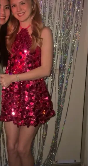 Pink sequin dress Size XS thumbnail 2